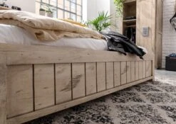 Lit Double 140x200 Manguier Laqué Whitewash RAILWAY #372 14 Lit Double 140x200 Manguier Laqué Whitewash RAILWAY #372 -Massivmoebel24 09 634 772 2072 6