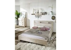 Lit Double 160x200 Acacia Blanchi Blanc NATURE WHITE #201 9 Lit Double 160x200 Acacia Blanchi Blanc NATURE WHITE #201 -Massivmoebel24 09 636 552 2001 4