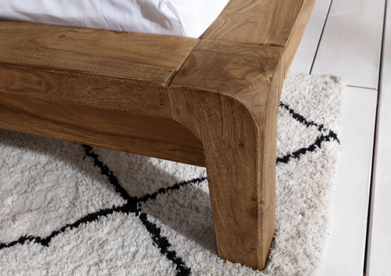 Lit Double 160x200 Palissandre Huilé Brun BUENO #003 6 Lit Double 160x200 Palissandre Huilé Brun BUENO #003 – Image 6