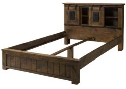 Lit 160x200 En Bois De Manguier Huilé RAILWAY #473 -Massivmoebel24 09 636 772 3073 09