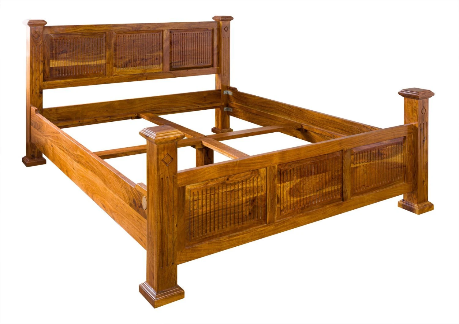 Lit Double 180x200 Acacia Laqué Miel OXFORD #0132 8 Lit Double 180x200 Acacia Laqué Miel OXFORD #0132 – Image 8