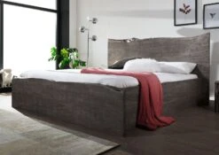 Lit Double 180x200 Acacia Laqué Gris Taupe PURE ACACIA #423 8 Lit Double 180x200 Acacia Laqué Gris Taupe PURE ACACIA #423 -Massivmoebel24 09 638 886 4023 4