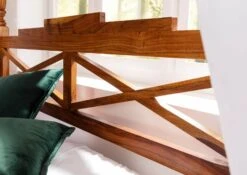 Lit à Baldaquin 200x200 Acacia Laqué Miel OXFORD #0247 12 Lit à Baldaquin 200x200 Acacia Laqué Miel OXFORD #0247 -Massivmoebel24 09 640 610 6319 5