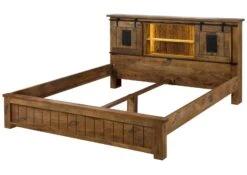 Lit En Bois De Manguier / Bois De Récupération 160x200 Naturel Laqué RAILWAY LUX #111 19 Lit En Bois De Manguier / Bois De Récupération 160x200 Naturel Laqué RAILWAY LUX #111 -Massivmoebel24 09 640 773 0013 09 1