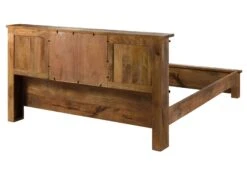 Lit En Bois De Manguier / Bois De Récupération 200x200 Naturel Laqué RAILWAY LUX #113 20 Lit En Bois De Manguier / Bois De Récupération 200x200 Naturel Laqué RAILWAY LUX #113 -Massivmoebel24 09 640 773 0013 10