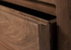 Table De Nuit Sheesham 50x35x50 Marron Foncé Teinté TORONTO #163 -Massivmoebel24 09 680 665 0063 06