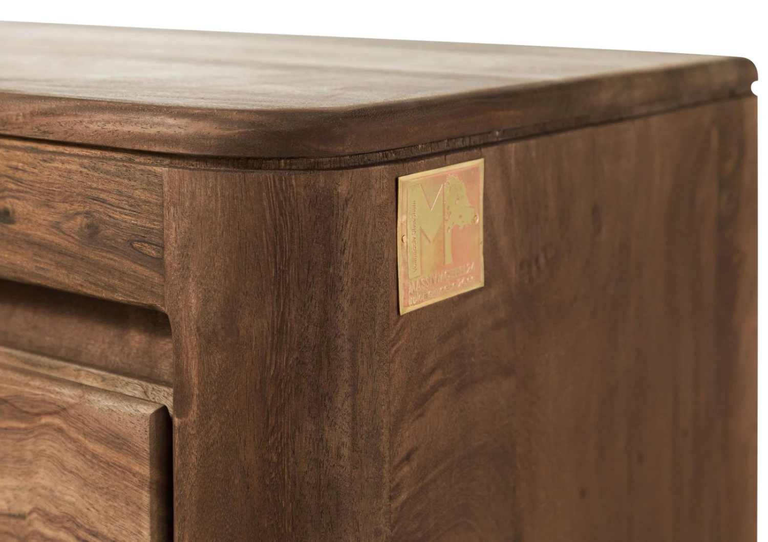 Table De Nuit Sheesham 50x35x50 Marron Foncé Teinté TORONTO #164 4 Table De Nuit Sheesham 50x35x50 Marron Foncé Teinté TORONTO #164 – Image 4