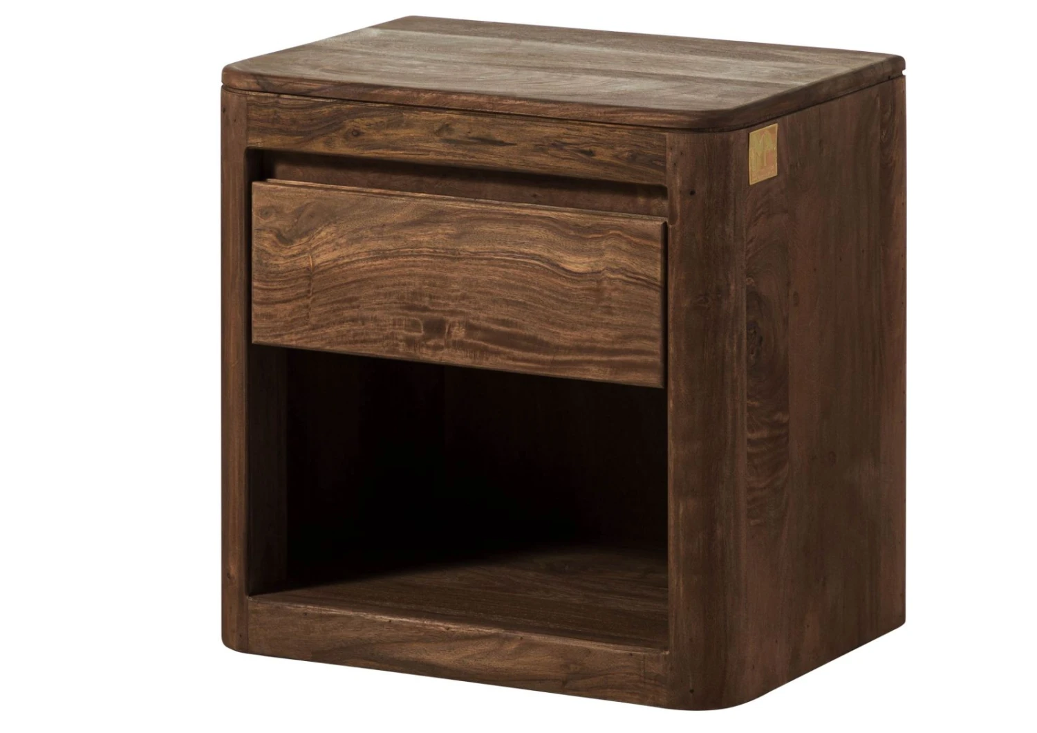 Table De Nuit Sheesham 50x35x50 Marron Foncé Teinté TORONTO #164 1 Table De Nuit Sheesham 50x35x50 Marron Foncé Teinté TORONTO #164