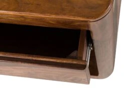 Table De Nuit Sheesham 50x35x50 Marron Foncé Ciré TORONTO #264 -Massivmoebel24 09 680 665 1064 06