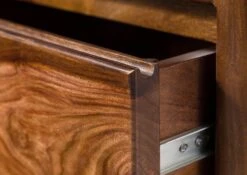 Table De Nuit Sheesham 50x35x50 Marron Foncé Ciré TORONTO #264 -Massivmoebel24 09 680 665 1064 07