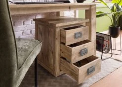 Caisson Roulant Mango 50x50x60, Vernis Beige, RAILWAY #3003 -Massivmoebel24 09 680 772 2103 04