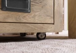 Caisson Roulant Mango 50x50x60, Vernis Beige, RAILWAY #3003 -Massivmoebel24 09 680 772 2103 07