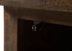 Table De Nuit En Bois De Manguier Laqué Marron RAILWAY #3002 14 Table De Nuit En Bois De Manguier Laqué Marron RAILWAY #3002 -Massivmoebel24 09 680 772 3102 05