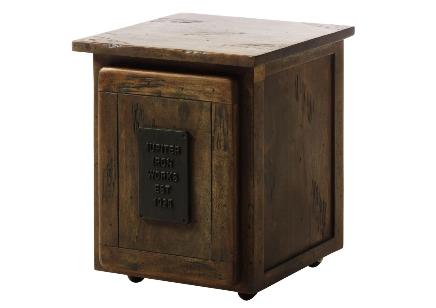 Table De Nuit En Bois De Manguier Laqué Marron RAILWAY #3002 9 Table De Nuit En Bois De Manguier Laqué Marron RAILWAY #3002 – Image 9