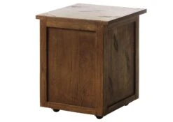 Table De Nuit En Bois De Manguier Laqué Marron RAILWAY #3002 19 Table De Nuit En Bois De Manguier Laqué Marron RAILWAY #3002 -Massivmoebel24 09 680 772 3102 10