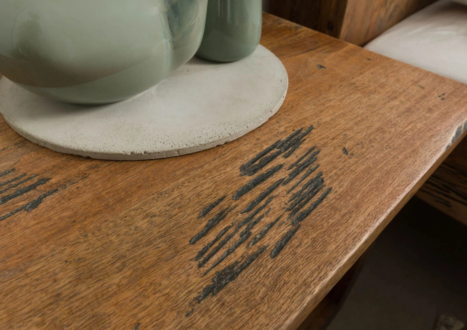 Table De Nuit En Bois De Manguier / Bois De Récupération 50x40x45 Naturel Laqué RAILWAY LUX #160 5 Table De Nuit En Bois De Manguier / Bois De Récupération 50x40x45 Naturel Laqué RAILWAY LUX #160 – Image 5