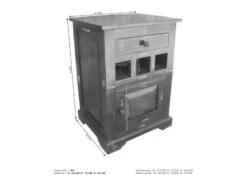 Table De Nuit 46x40 Acacia Laqué Nougat OXFORD #269 -Massivmoebel24 09 681 620 7051 8