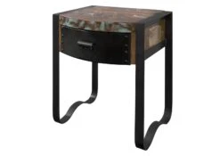 Table De Nuit 50x40 Bois De Récupération Laqué Multicolore INDUSTRIAL #11 15 Table De Nuit 50x40 Bois De Récupération Laqué Multicolore INDUSTRIAL #11 -Massivmoebel24 09 681 811 0011 9