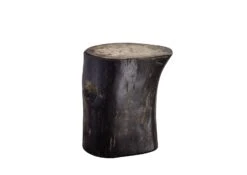 Table D'appoint 35x35 Acacia Laqué Noir UNIKA -Massivmoebel24 09 900 455 7002 9