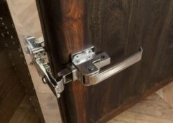 Coffre 50x50 Palissandre Huilé Gris Taupe TAMBORA #781 -Massivmoebel24 09 900 556 1081 5