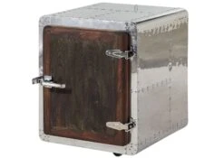 Coffre 50x50 Palissandre Huilé Gris Taupe TAMBORA #781 -Massivmoebel24 09 900 556 1081 9