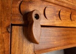 Vitrine à Suspendre 52x24 Acacia Laqué Miel OXFORD #01002 -Massivmoebel24 09 900 610 9002 6