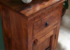 Petite Commode 48x36 Acacia Laqué Nougat OXFORD #1001 -Massivmoebel24 09 900 620 9001 3