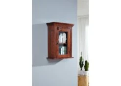 Vitrine à Suspendre 52x24 Acacia Laqué Nougat OXFORD #1002