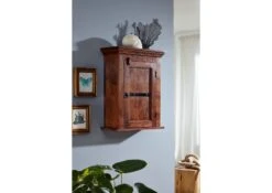 Petit Meuble à Suspendre 52x24 Acacia Laqué Nougat OXFORD #1003