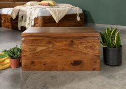 Coffre 80x40 Palissandre Ciré Noisette TORONTO #216 -Massivmoebel24 09 900 665 1016 3