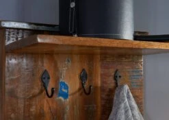 Portemanteau 59x30 Bois De Récupération Laqué Multicolore NATURE OF SPIRIT #111 -Massivmoebel24 09 900 700 0012 4