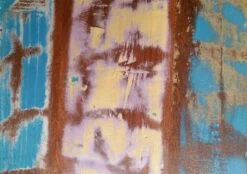 Échantillon FABLE - Bois Recyclé Laqué - Résidus De Peinture Multicolore -Massivmoebel24 09 900 751 9000 3