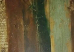 Échantillon FABLE - Bois Recyclé Laqué - Résidus De Peinture Multicolore -Massivmoebel24 09 900 751 9000 5