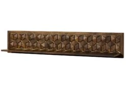 Étagère Murale En Bois De Manguier 159x22x29 Marron Huilé DIAMOND #225 -Massivmoebel24 09 900 760 1025 09