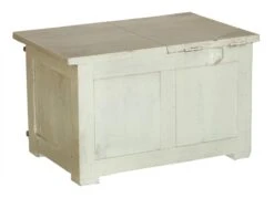 Coffre 76x51 Manguier Laqué Blanchi RAILWAY #334 -Massivmoebel24 09 900 772 2028 11