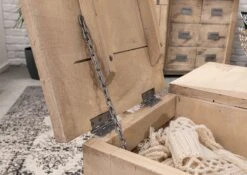 Coffre 76x51 Manguier Laqué Blanchi RAILWAY #334 -Massivmoebel24 09 900 772 2028 7