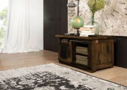 Coffre En Bois De Manguier Huilé RAILWAY #434