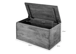 Coffre 80x40 Palissandre Laqué Noble Unique SYDNEY #138 -Massivmoebel24 09 900 777 0138 08