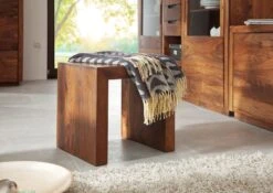 Tabouret 45x40 Palissandre Laqué Noisette DUKE #111