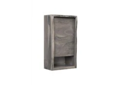 Étagère Murale 40x20 Acacia Laqué Gris Taupe PURE ACACIA #602 -Massivmoebel24 09 900 886 6002 9