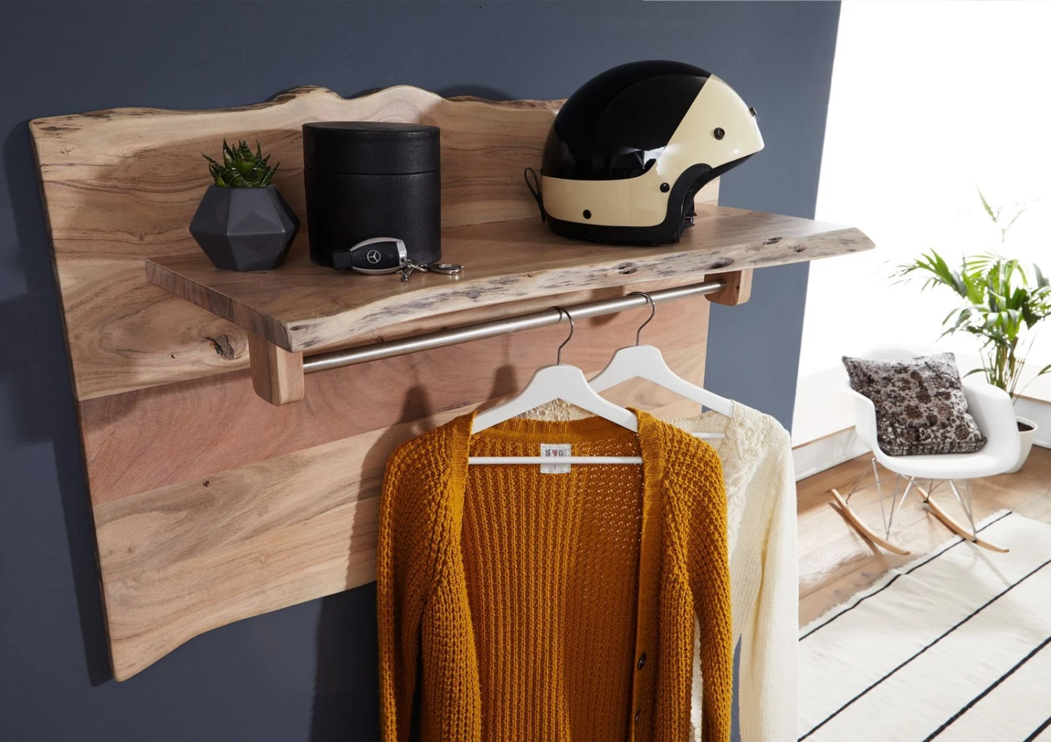 Portemanteau 100x32 Acacia Laqué Bois Naturel PURE ACACIA #715 2 Portemanteau 100x32 Acacia Laqué Bois Naturel PURE ACACIA #715 – Image 2