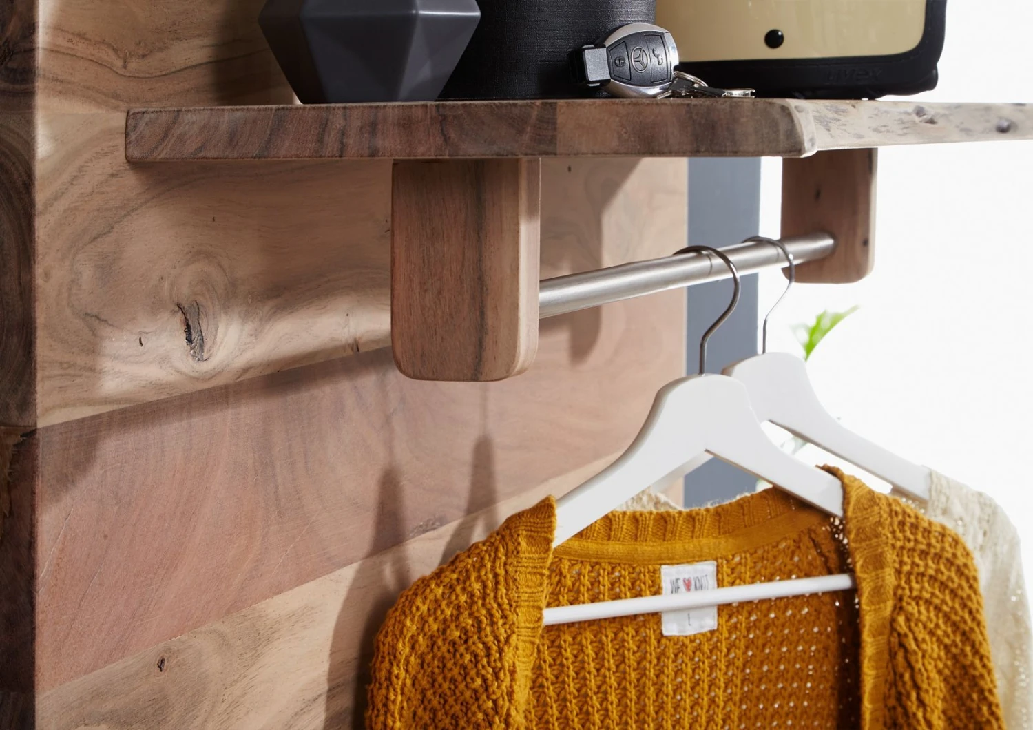 Portemanteau 100x32 Acacia Laqué Bois Naturel PURE ACACIA #715 4 Portemanteau 100x32 Acacia Laqué Bois Naturel PURE ACACIA #715 – Image 4