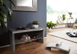 Banc D'entrée 81x30 Acacia Laqué Gris Taupe PURE ACACIA #916