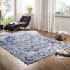 Tapis 300x200 Coton Bleu LINCOLN TWO
