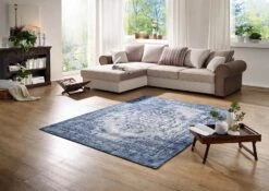 Tapis 240x170 Coton Bleu BOSTON