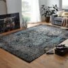 Tapis 300x200cm - Coton (Turquoise) - Inspiration Ethnique - VAN