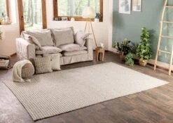 Tapis 120x170 Bois Naturel KAFET -Massivmoebel24 09 900 901 1142 02 1