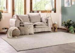 Tapis 120x170 Bois Naturel KAFET -Massivmoebel24 09 900 901 1142 03 1