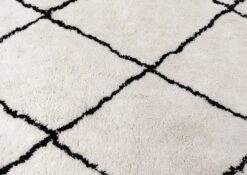 Tapis 240x170 Naturel / Noir KAFET -Massivmoebel24 09 900 901 1145 3 4