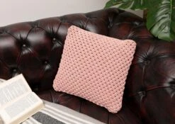 Coussin 45x45 Cm Rose KNITS